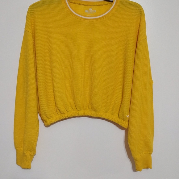 Hollister California Boyfriend T-shirt XS Yellow - Picture 8 of 14